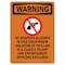 Signmission Safety Sign, OSHA WARNING, 14" Height, No Weapons Allowed, Portrait OS-WS-D-1014-V-13376 - alternate 1